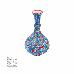 22cm Kutahya Modeli Ozel Seri Vazo - Mavi