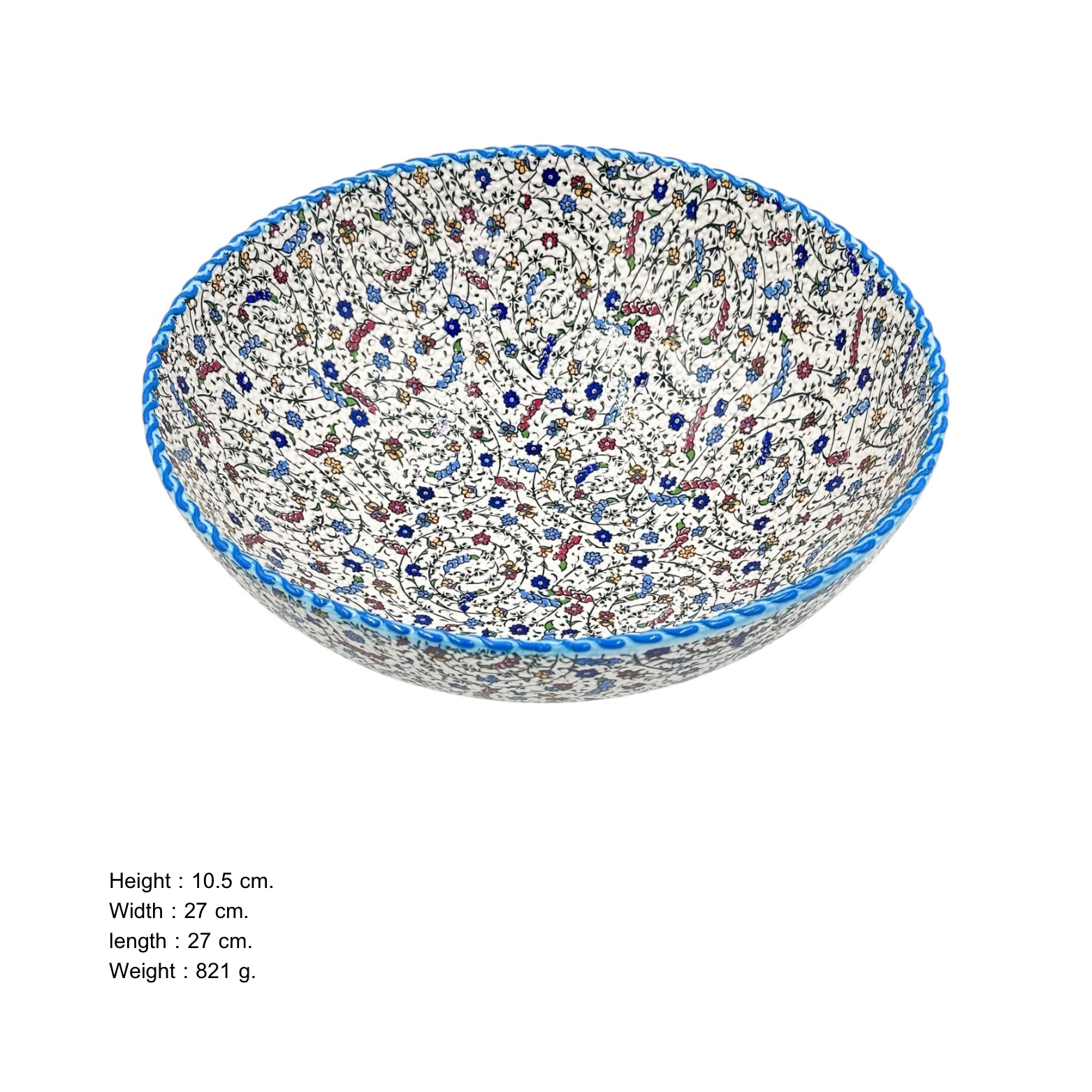 Seramik Tezhip Sanatı ile yapılmış Tabak 2