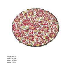 30cm Samur Deseni Tezhipli Tabak