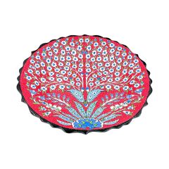 30cm Hayat Ağacı Deseni Tezhipli Tabak