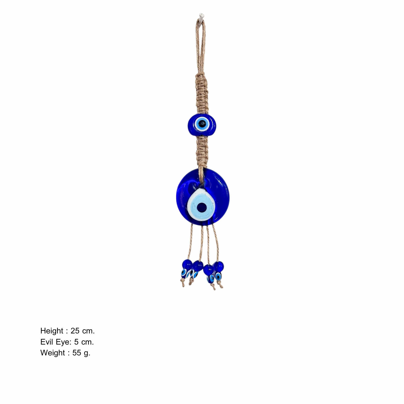 Nazar Boncuğu - Duble Örgülü 1 No Makrome