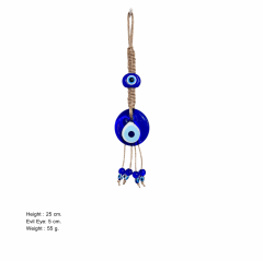 Nazar Boncuğu - Duble Örgülü 1 No Makrome