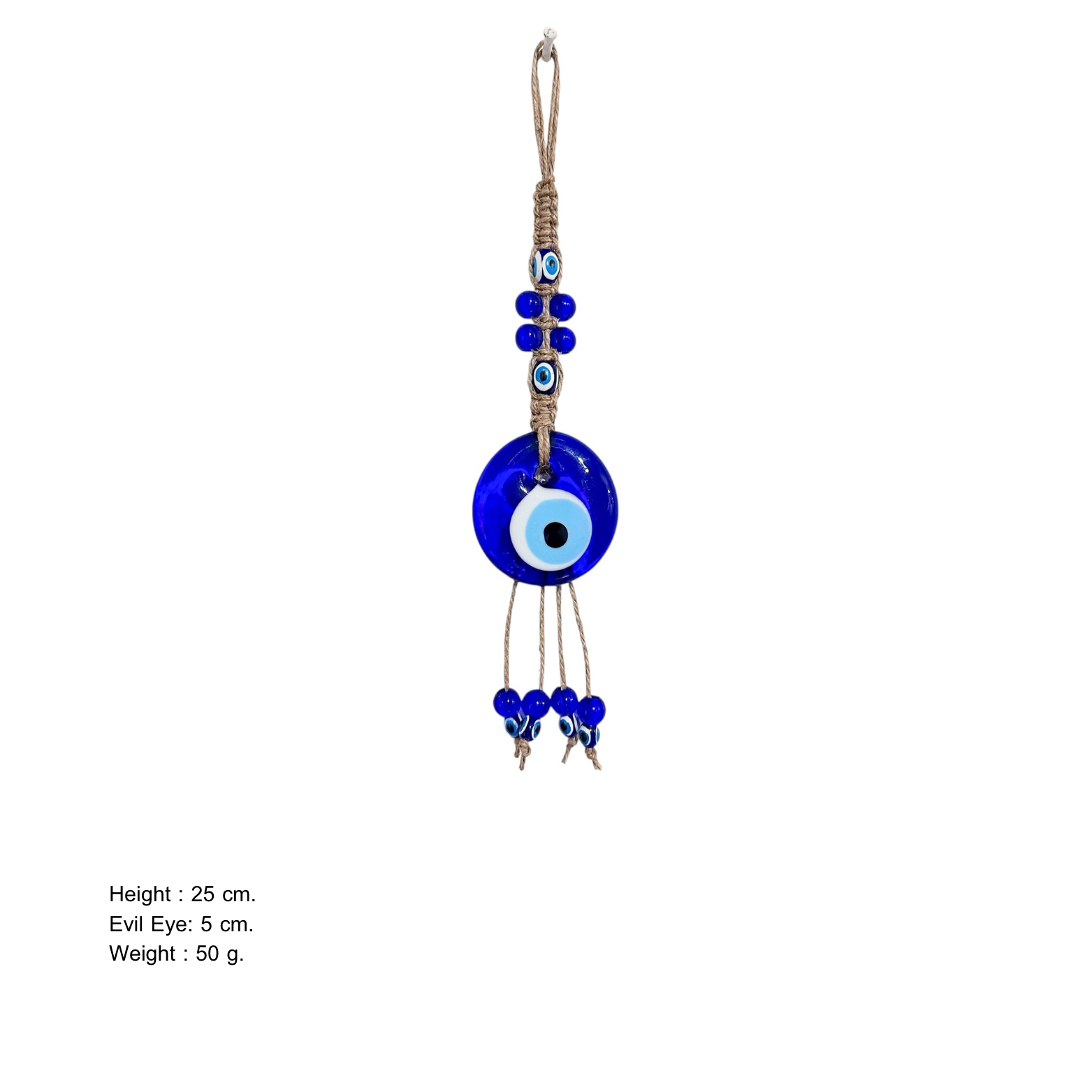 Nazar Boncuğu - Duble Örgülü 1 No Makrome