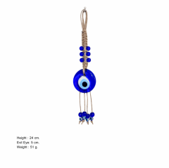 Nazar Boncuğu - Duble Örgülü 1 No Makrome