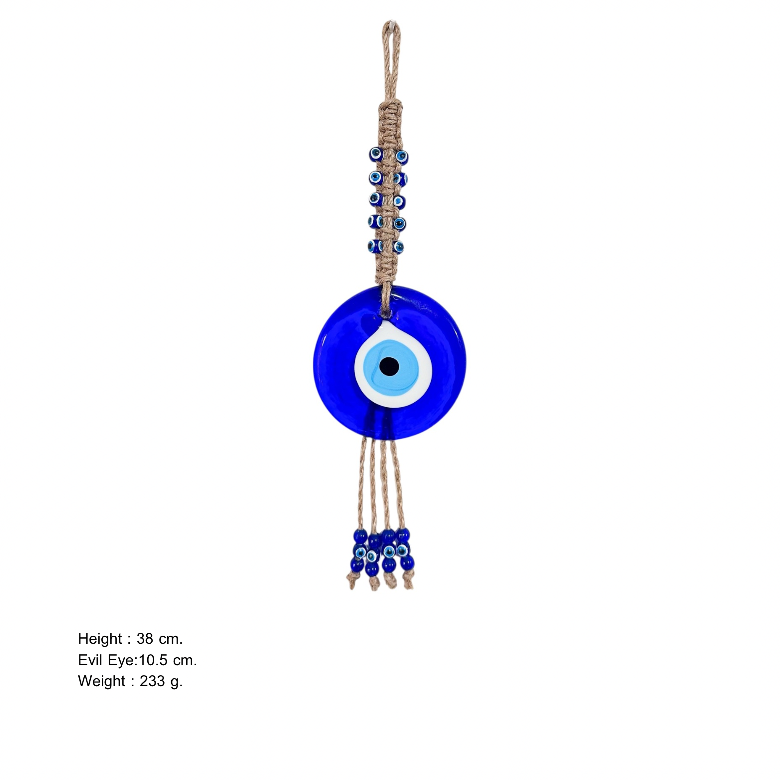 Nazar Boncuğu - Duble Örgülü 4 No Makrome