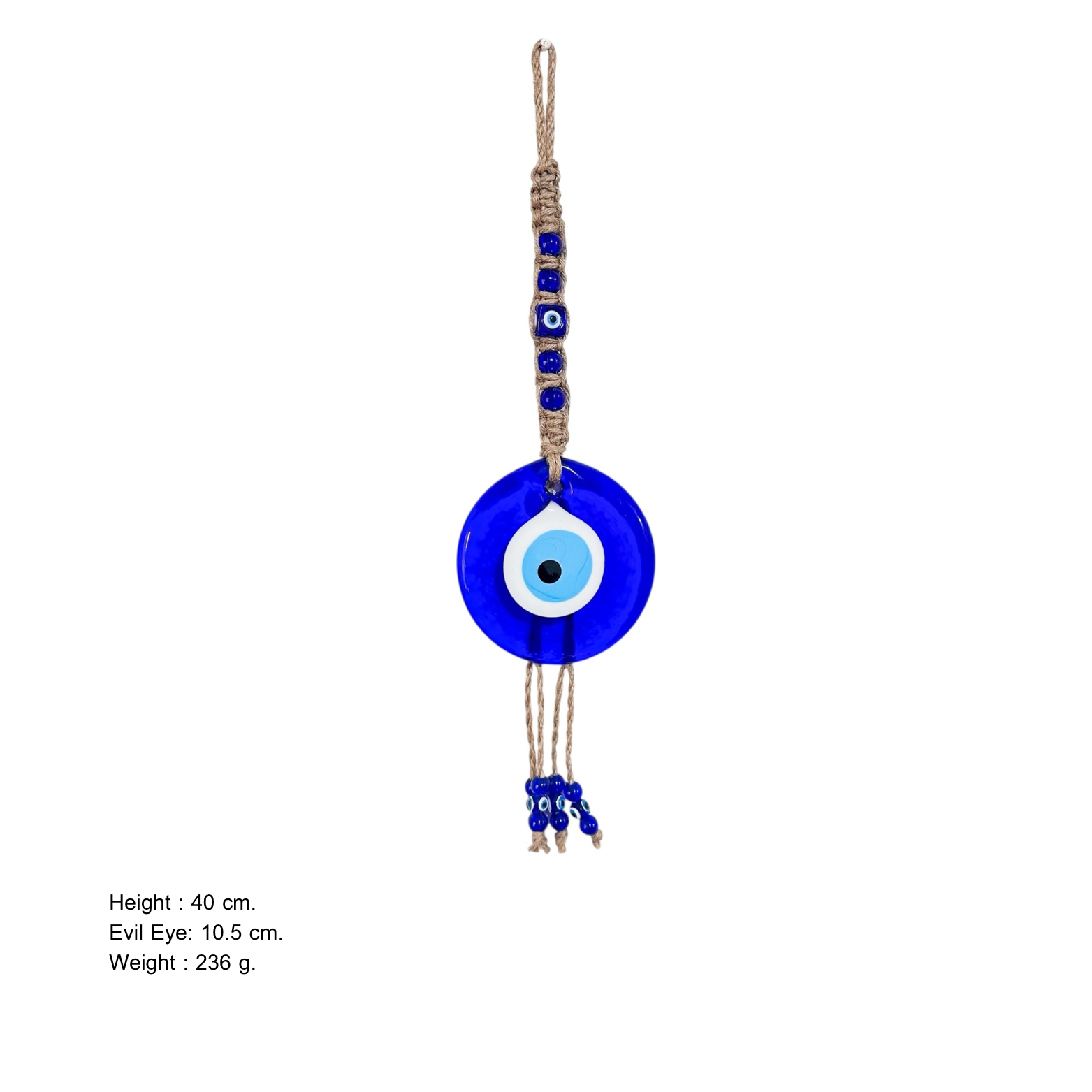 Nazar Boncuğu - Duble Örgülü 4 No Makrome