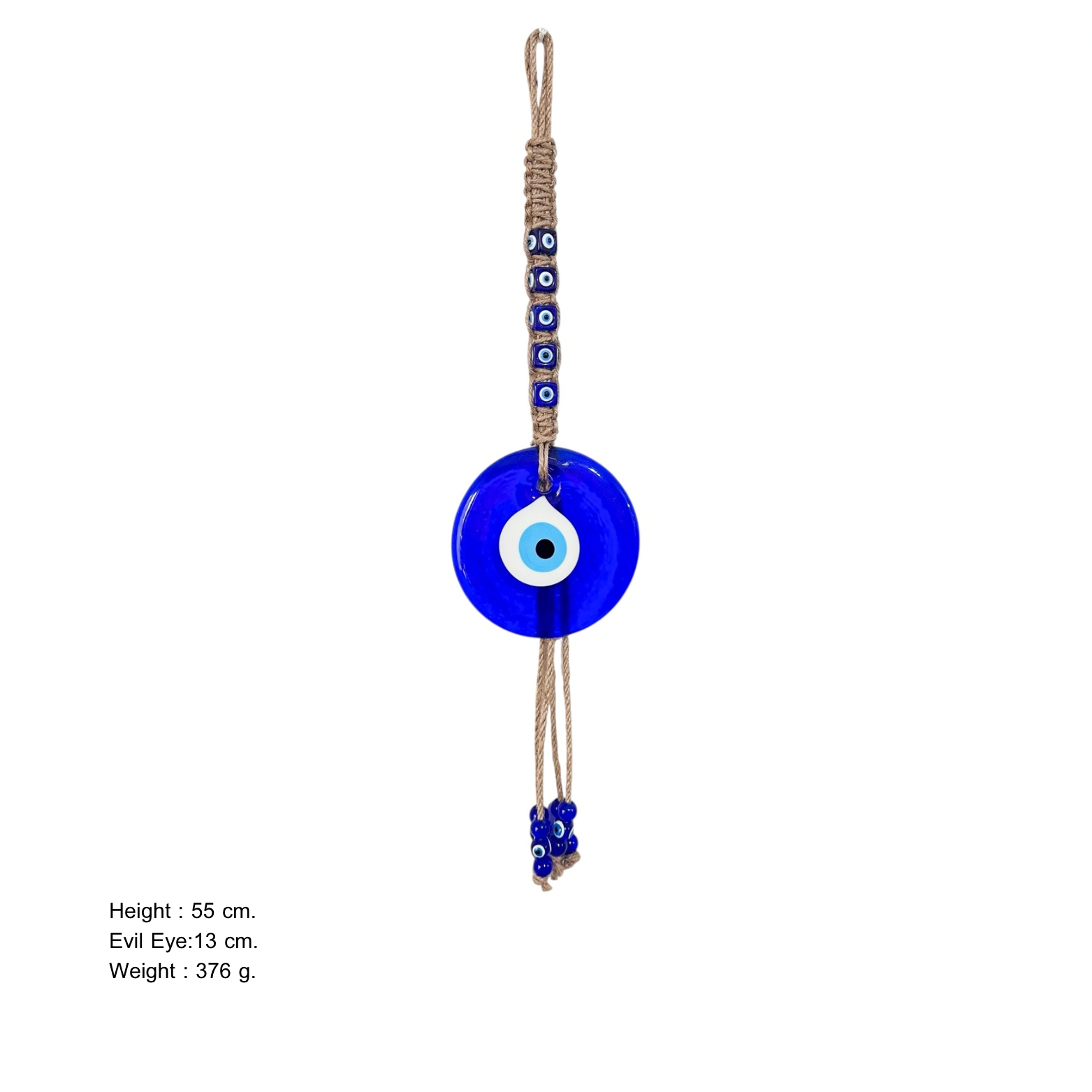 Nazar Boncuğu - Duble Örgülü 6 No Makrome