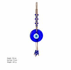 Nazar Boncuğu - Duble Örgülü 6 No Makrome