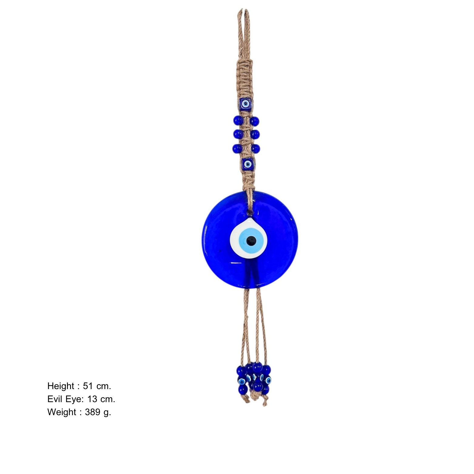 Nazar Boncuğu - Duble Örgülü 6 No Makrome