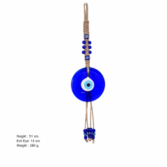 Nazar Boncuğu - Duble Örgülü 6 No Makrome
