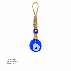 Nazar Boncuğu - Örgülü 1 No Makrome