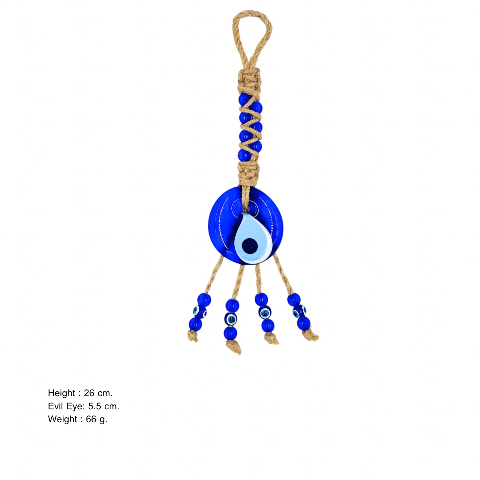 Nazar Boncuğu - Örgülü 1 No Makrome