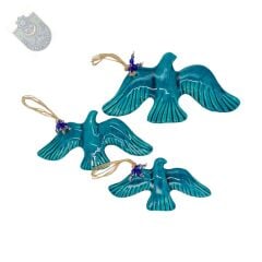 Seramik çini Kuş 3 lü set