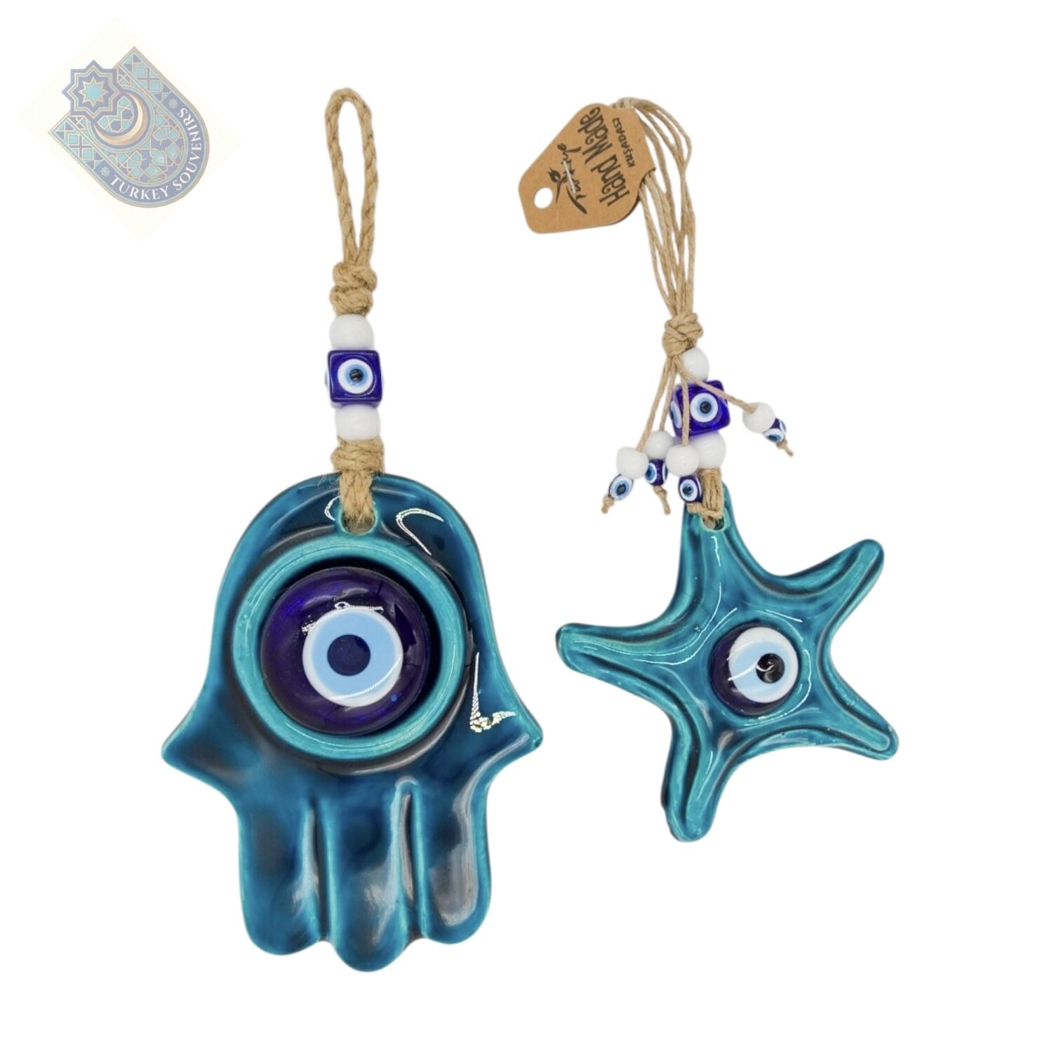 Seramik Fatma Ana Eli ve Deniz Yıldızı  Seti