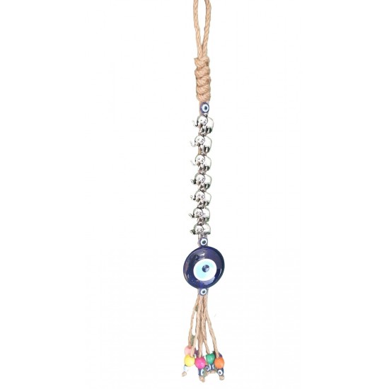 Braided 7 Elephant and Evil Eye (ON-1001) Braided 7 Elephant and Evil Eye (ON-1001)