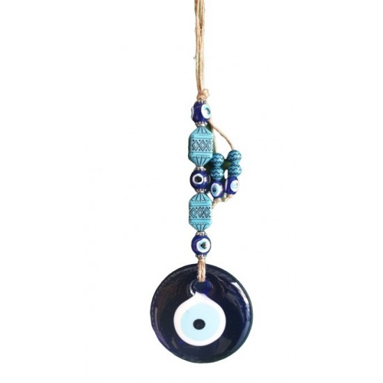 Braided Turquoise Evil Eye  (ON-1024)